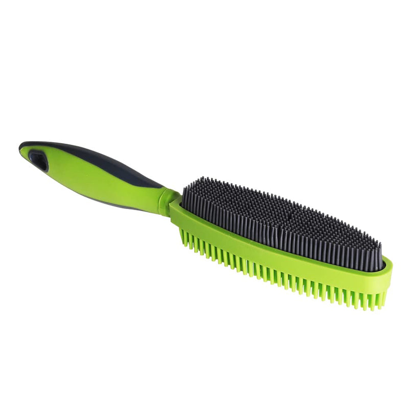 Rubber Pet Hair Removal Brush for Couch Clothes Dog Cat Pet Hair Carpet, Also Used as Dog Cat Bath Brush with Massage Effect Green - PawsPlanet Australia