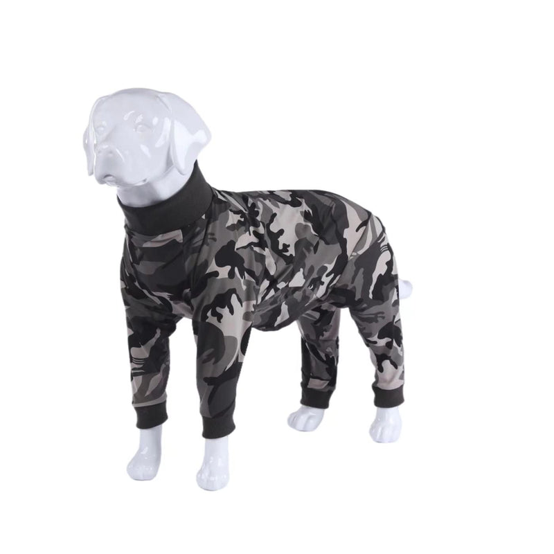 Xqpetlihai Dog Onesie Surgery Recovery Suit for Medium Large Dogs Recovery Shirt for Abdominal Wounds or Skin Diseases Bodysuit Dogs Pajamas(XXL,C) XX-Large (Pack of 1) CAMO