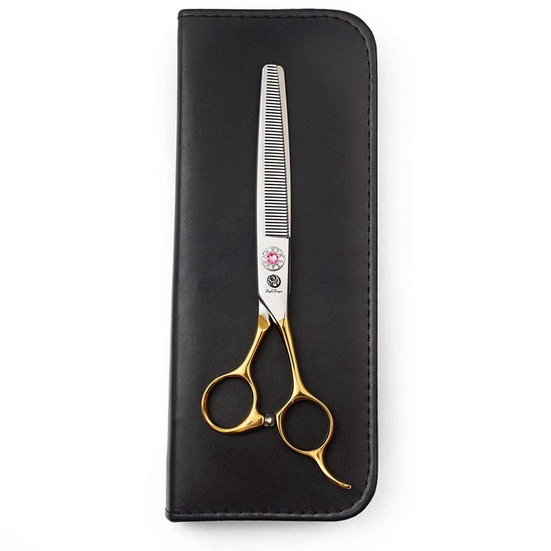 6.5 Inch Professional Golden Pet Dog Cat Grooming Thinning Shears Scissor Light Weight Japan 440C Stainless Steel D-golden - PawsPlanet Australia