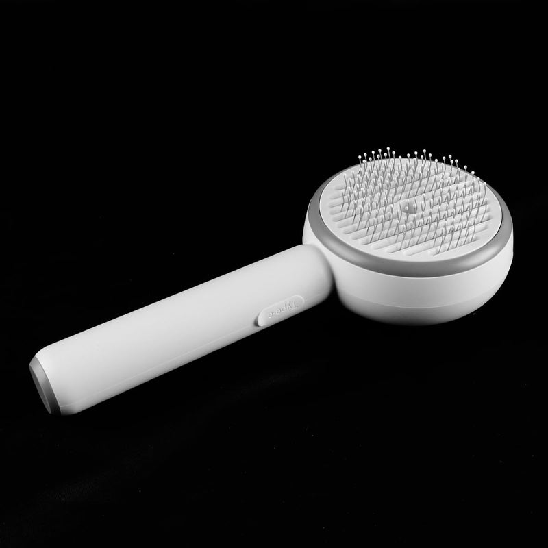 Sarini Self Cleaning Dog Cat Hair Brush for Shedding Slicker Grooming Brush with Water Tank Skin-Friendly Pet Detangler Spray for Dematting and Grooming