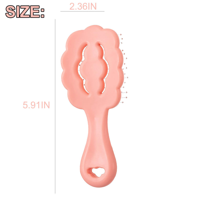 Cloud Shape Small Dog Grooming Brush - Soft Pin Brush for Gentle Detangling & Massage Puppy Hair Comb for Maltese, Shih Tzus, Yorkies, and Puppies, Pink - PawsPlanet Australia