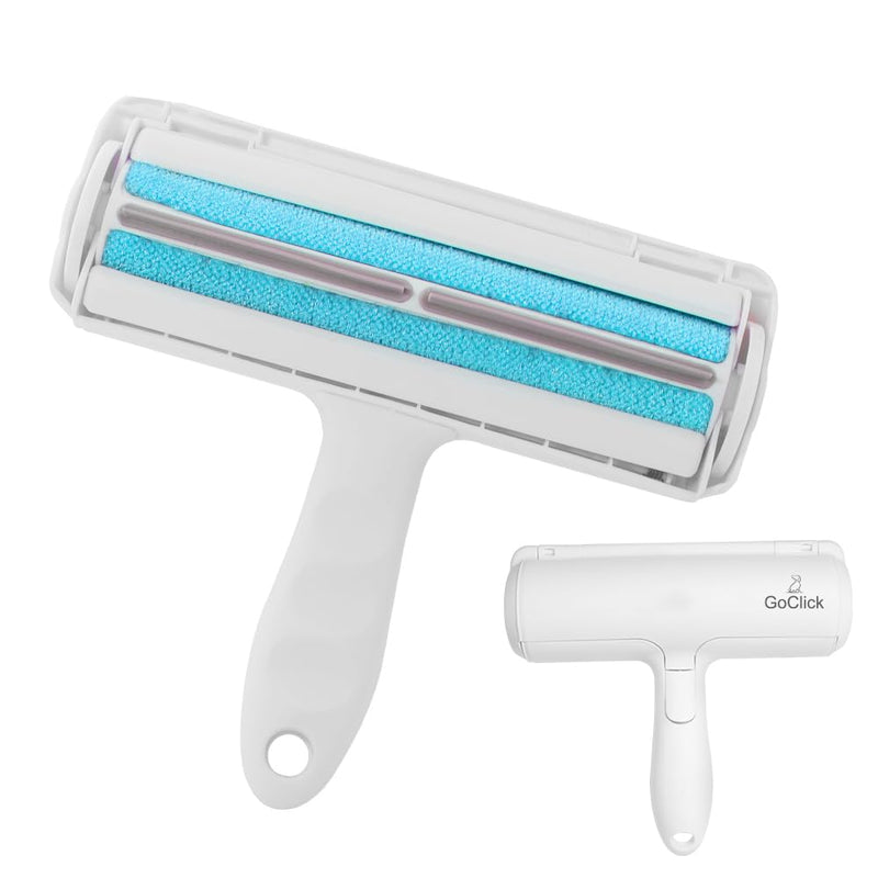 The GoClick Roller Pet Hair Removal Tool effortlessly removes dog and cat hair from furniture, clothes, and more. Durable, easy to use, and built for a cleaner, fur-free home. - PawsPlanet Australia