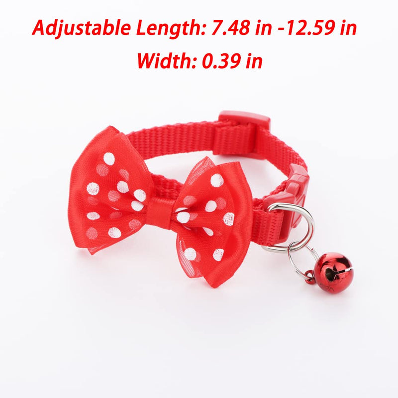 3 Pcs Rabbit Adjustable Collars with Bell, Guinea Pig Bow-Knot Cute Collar, Small Animal Exercise and Interaction Accessories (Colors May Vary) - PawsPlanet Australia