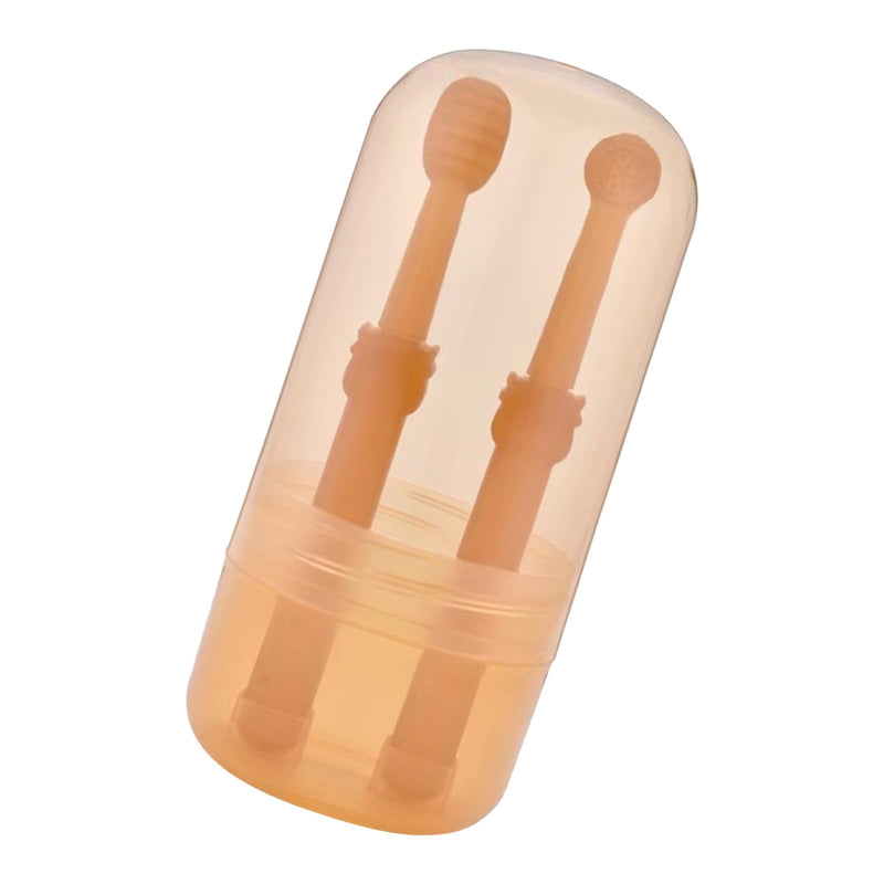 2 x Pet Silicone Toothbrush Pet Grooming Brush 360 Degree Cylinder Head Toothbrush for Dogs and Cats