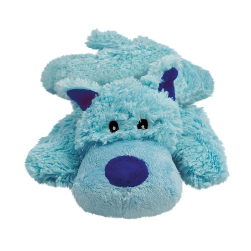 KONG Cozie Marvin The Moose Plush Dog Toy and Medium Cozie Baily The Blue Dog Toy Bundle