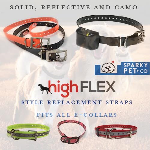 Replacement Strap for Garmin Collars - 3/4" Wide Ultra-Durable Dog E-Collar Replacement for Training, Bark, Shock, Electric, and GPS Collars - 28" Adjustable LengthGarmin (BLK) BLK - PawsPlanet Australia