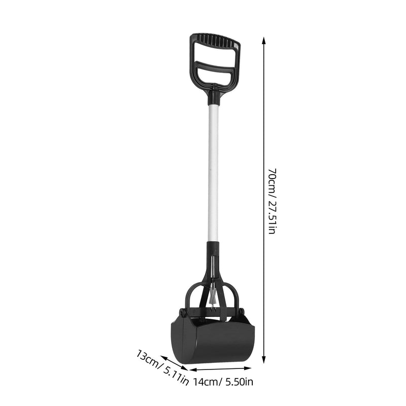 Angoily Outdoor Pet Waste Cleaner made of plastic with a long handle. Lightweight and portable. For dog and cat waste. Random color.