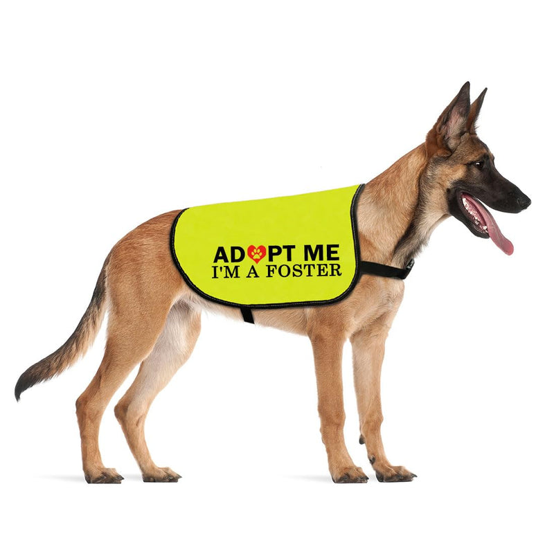 CENWA Adopt Me I’m A Foster Dog Jacket Vest Adopt Me Dog Jacket Vest New Puppy Dog (I'm A Foster L) I'M A FOSTER L