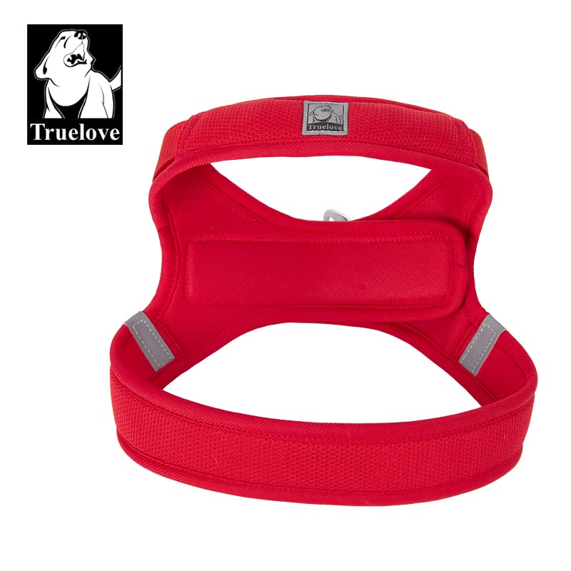 WINHYEPET Dog Harness Soft Mesh Reflective Breathable Step-in Dog Harness,Easy Adjustment Harness with Safety Buckle for Extra Small and Small Dogs, Vest Harness TLH3013(Red,S) S Red - PawsPlanet Australia