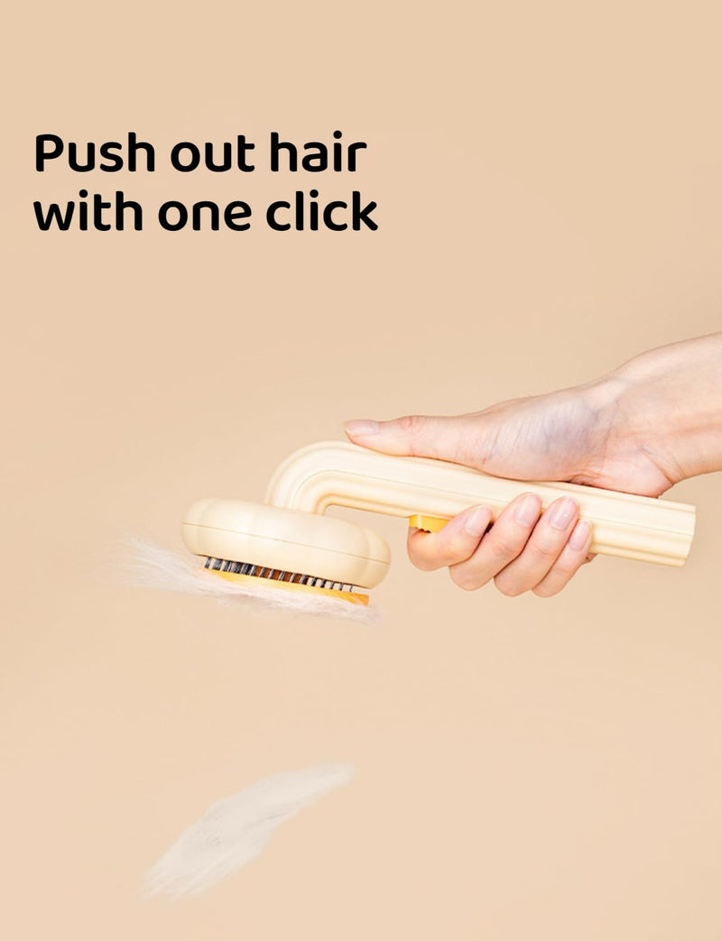 Pet Grooming Tool - Brush with Release Button for Detangling Long and Short Hair, Removing Fur Knots, Shedding, and Fleas on Dogs and Cats Green - PawsPlanet Australia