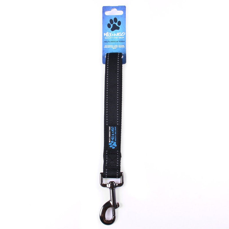 Max and Neo Short Traffic Leash 10" - We Donate One for One a Dog Rescue for Every Leash Sold (Red) RED - PawsPlanet Australia