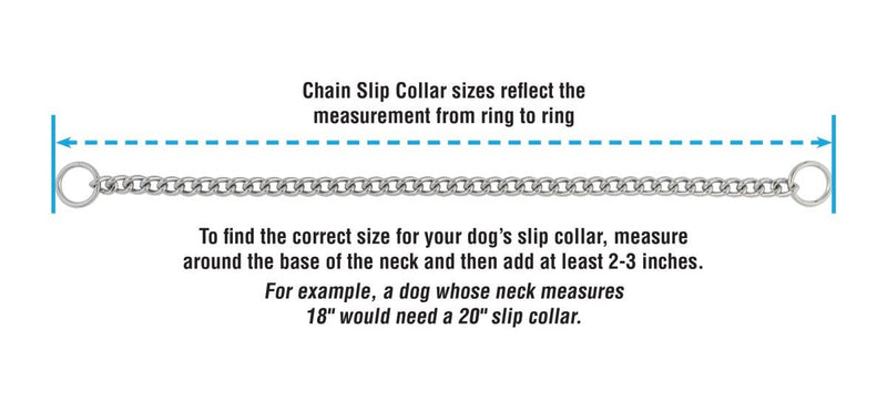 Terrain D.O.G. Chain Slip Collar, Chrome Plated 2.5mm x 22" - PawsPlanet Australia