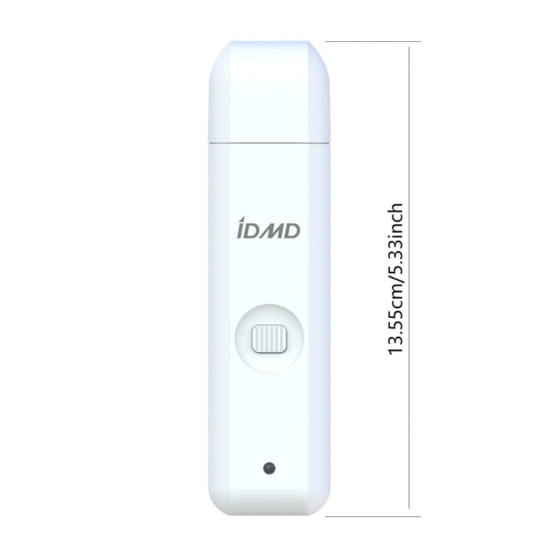 dog nail trimmers-Powerful 2-Speed dog nail grinder-with safe LED lighting and battery capacity indicator light & type-c USB rechargeable quiet pet nail grinder clipper for dogs/cats(White) White - PawsPlanet Australia