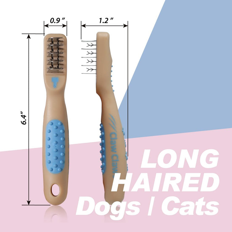 Dog and Cat Grooming Dematting Comb - Knot Remover for Long-Haired and Short-Haired Pets, Ideal for Cats, Dogs, and Rabbits - Durable and Ergonomic Design - PawsPlanet Australia