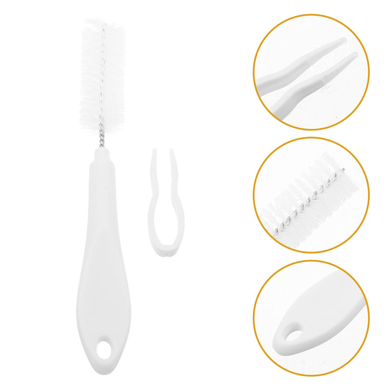 DECHOUS Cat Drinking Fountain Cleaning Set, 2 pieces, made of plastic and iron with brush and clip tool for blockage prevention and easy cleaning