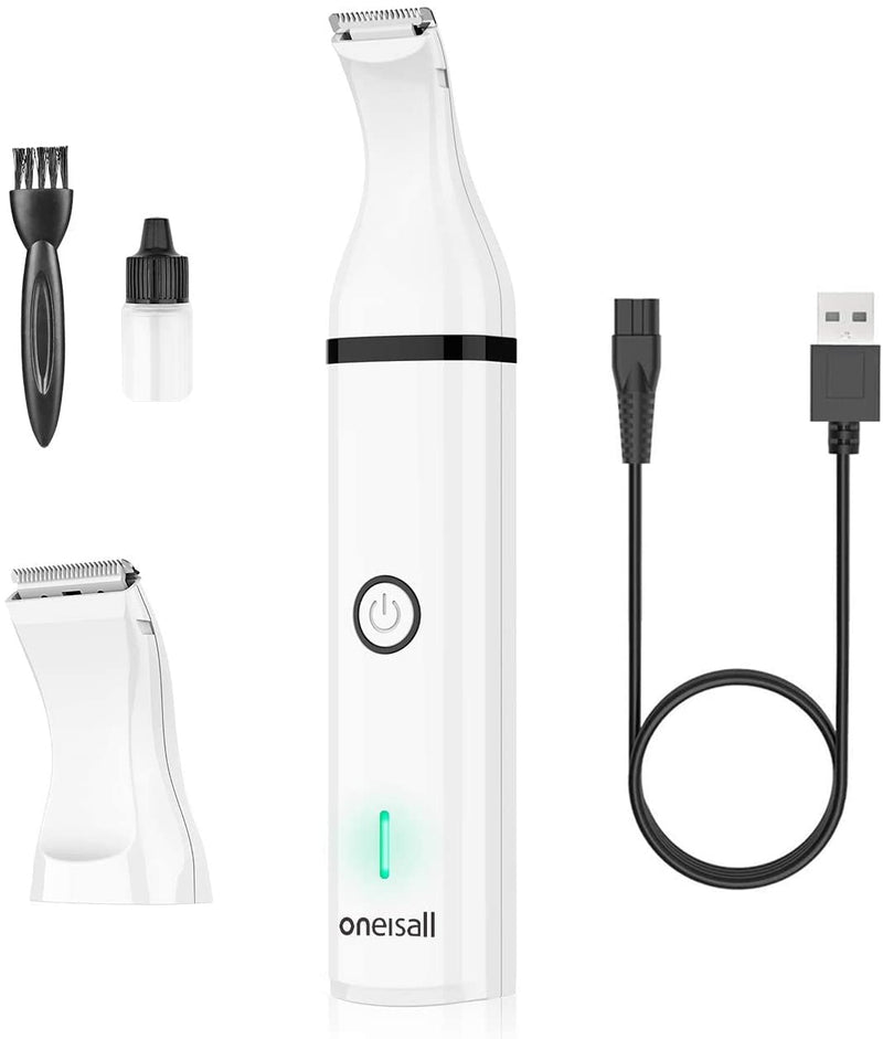 oneisall Dog Clippers with Double Blades Charger Charging Cord - PawsPlanet Australia