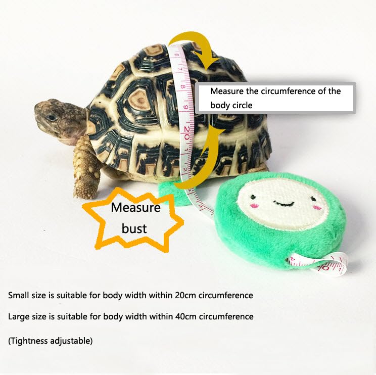 HQSSG Adjustable Tortoise Harness Leash – Soft Suede Strap & Stainless Steel Chain –Pet Turtle Leather Harness and Leash Harness Pet Walking Rope for Small Medium for Shells Up to 7.9"/15.7" Large Lemon Yellow - PawsPlanet Australia