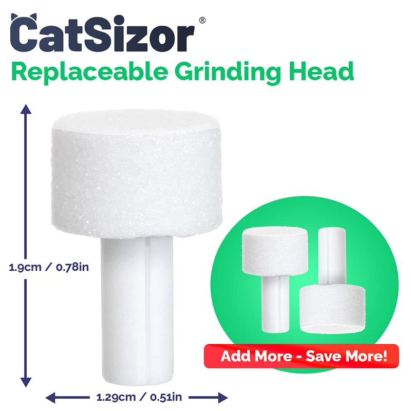 Cat Nail Grinder Replacement Head - Professional Pet Claw Trimmer Tip for Grooming Tool Kit - PawsPlanet Australia