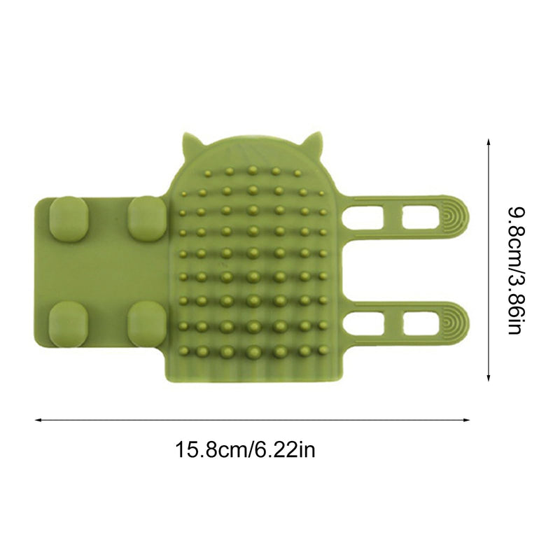 Self Groomers Soft Cats Wall Corner Massager Comb Brush Rubs The Face With A Tickling Comb Grooming Supply Self Groomers For Indoor Self Groomers Brush For Scratching Post Self, Green