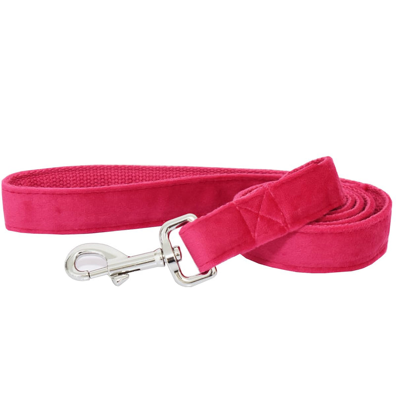 Bubblepup Velvet Dog Leash, 6ft/4ft Heavy Duty Dog Leash for Small Medium Large Dogs Training Leash 4/5 in. x 4 ft. Hot pink - PawsPlanet Australia