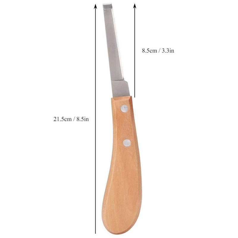 Fdit Straight Blade Shape Horse Hoof Knife Carbon Steel Hoof Knife Trimming Tool for Cattle Horse Use(2#)