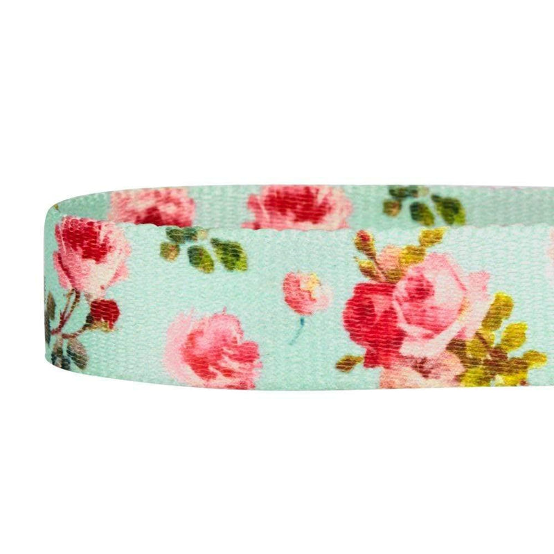 Blueberry Pet Spring Scent Inspired Rose Print Martingale Safety Training Dog Collar, Turquoise, Small, Heavy Duty Adjustable Collars for Dogs - PawsPlanet Australia