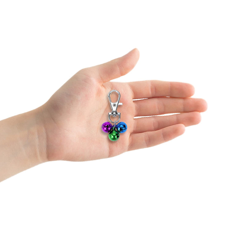 Cat Collar Bells Loud Dog Bell Training Charm Pendants for Pet Puppy Kitty Necklace Collar 10 PCS Colorful - PawsPlanet Australia