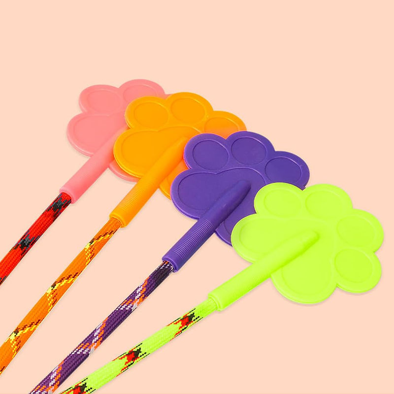 2 Pcs Dog Training Stick, Durable Silicone Dog Training Whip with Non-Slip Grip, Outdoor and Indoor Training Dog Tools, Puppy Training Whip Exercise Accessory (orange+purple) orange+purple - PawsPlanet Australia