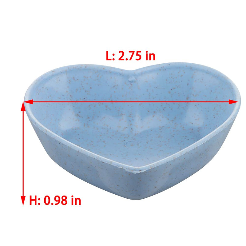 3 Pack Hamster Food Dish Small Cute Shape Food Bowl for Hamster Hedgehog Small Animals (Green, Blue and Pink)