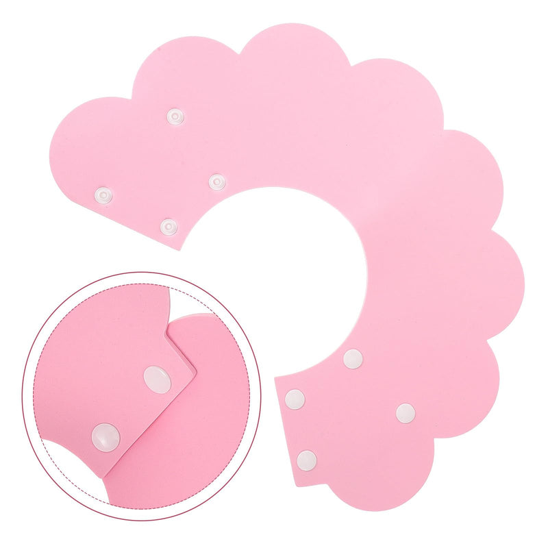 Veemoon Adjustable Sponge Cat Collar in Pink: Protects against licking and scratching wounds for cats after surgery and during bathing