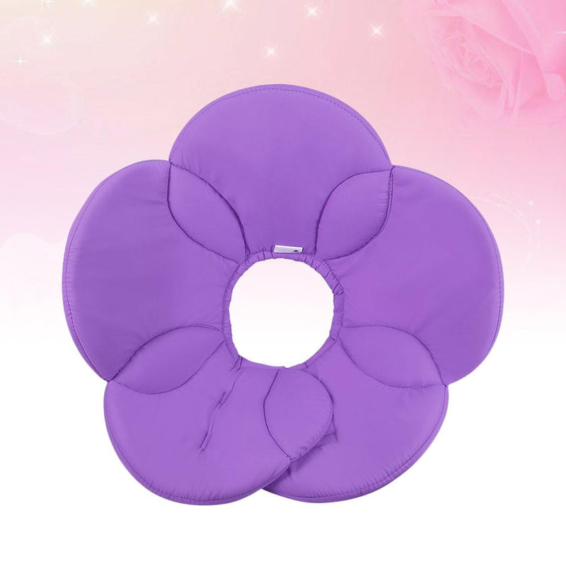 POPETPOP Small Dog Recovery Collar - Cute Cat Flower Neck Cone After Surgery, Adjustable Pet Collar, Surgery Recovery Elizabethan Collars for Small Pets (Purple, M) Medium Purple - PawsPlanet Australia