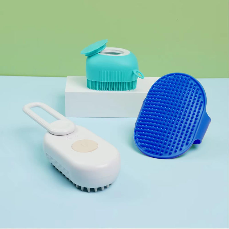 Set of 3 Pet Grooming Combs 2025– Brushes for Dogs and Cats – Hair Removal, Massage & Detangling – Non-Slip and Gentle on All Hair Types