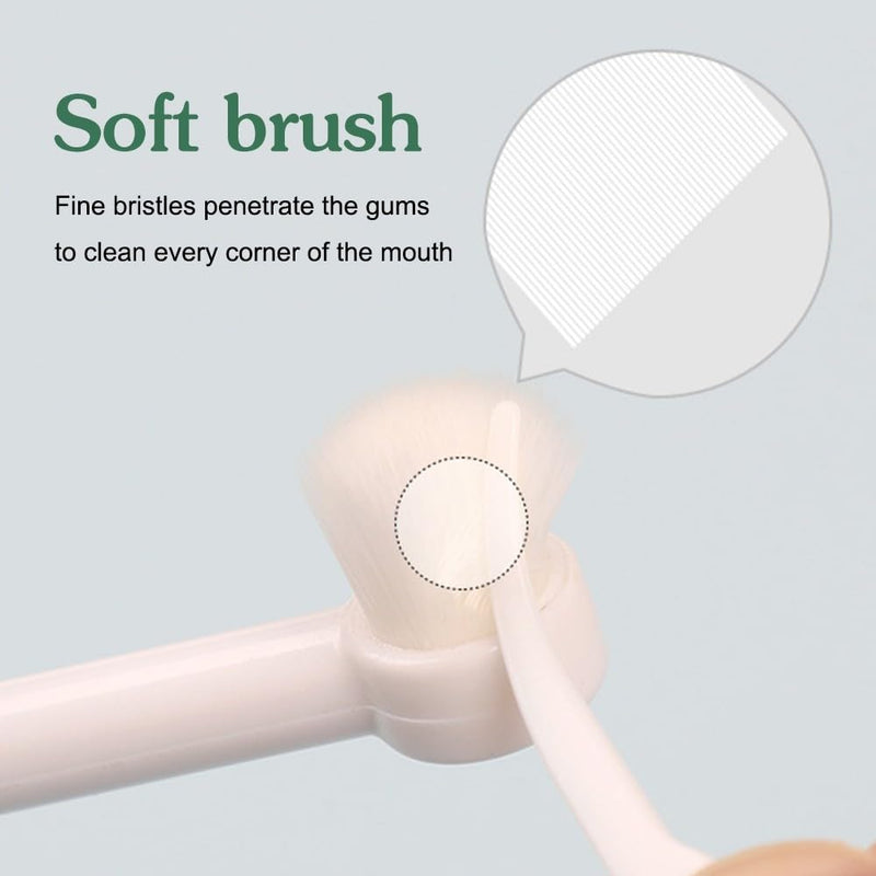 MiOYOOW Small Dog Toothbrush, 2/3PCS Pet Toothbrush with Ultra Soft Bristles for Sensitive Pet Teeth & Gums Puppy Kitten Cats Small Breed Dogs 3pcs