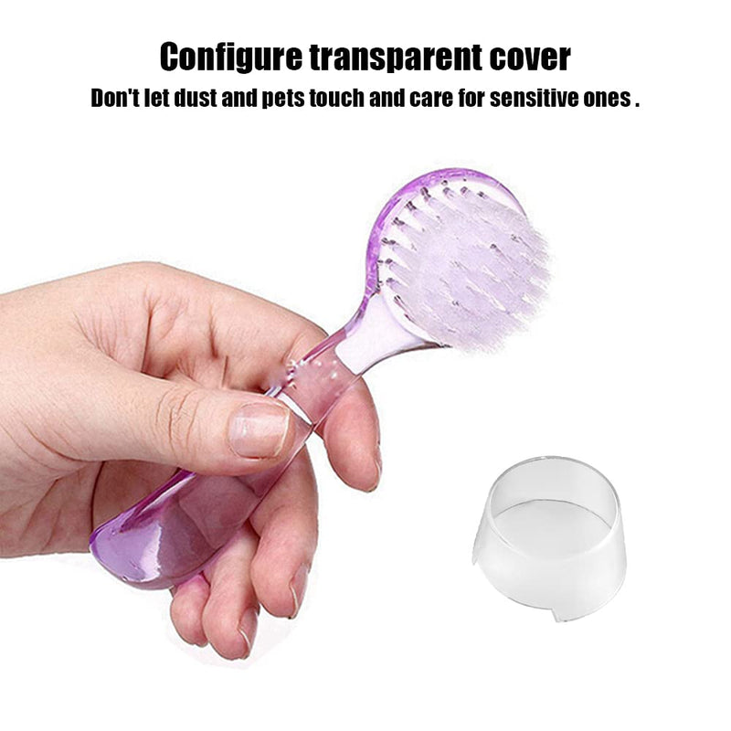 2 Pack Hamster Brush, Guinea Pig Massage Combs, Hedgehog Cleaning Supplies - Purple - PawsPlanet Australia