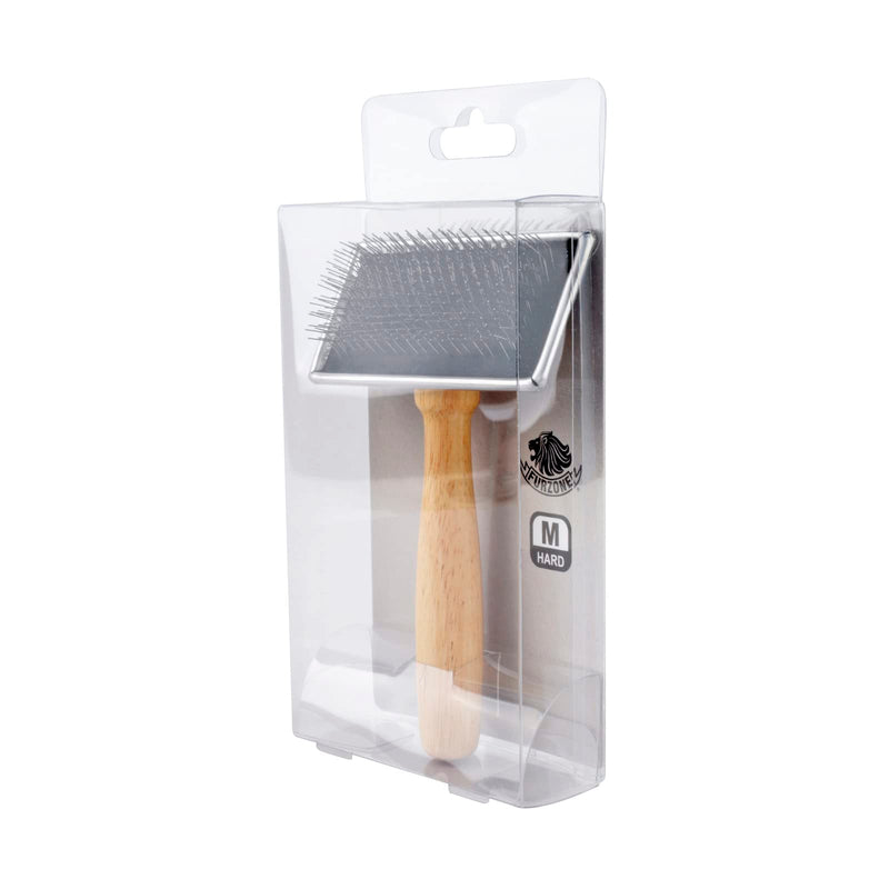 Wooden Slicker Brush - Stainless Steel Hard Pins for Grooming Short-Haired Pets (Size M) Hard Pin / M - PawsPlanet Australia