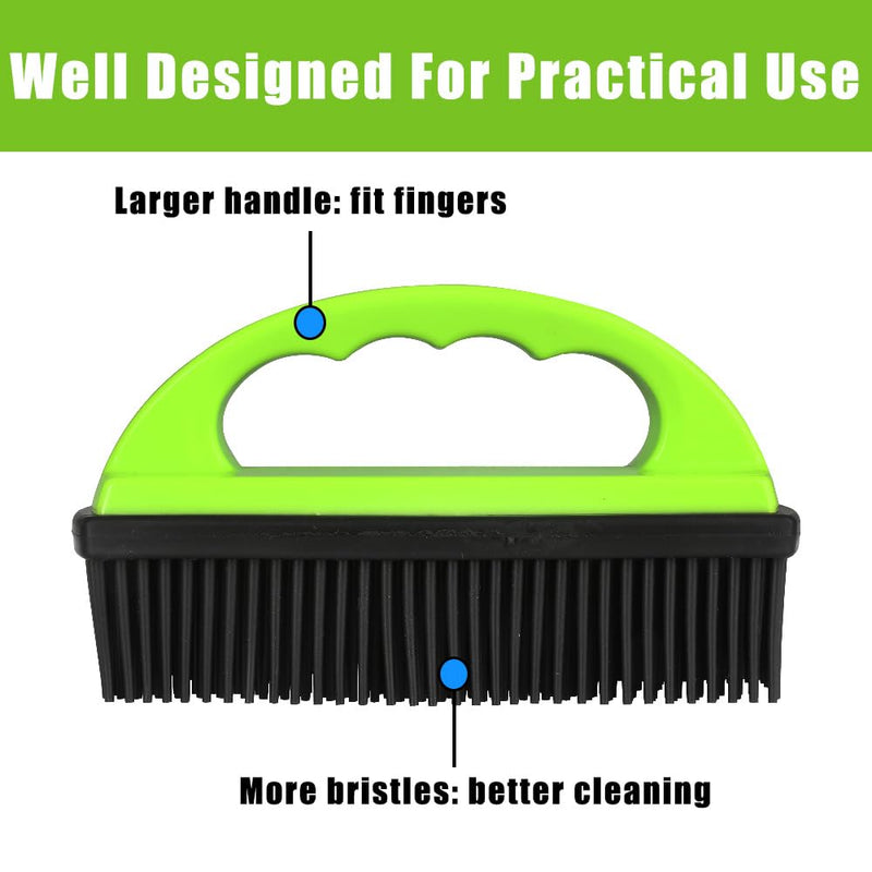 Pet Hair Remover Rubber Brush, Bath Brush for Dogs & Cats, Reusable Lint Roller, Furniture & Car Hair Removal Brush, Effective for Carpets, Couches, and Clothes - PawsPlanet Australia