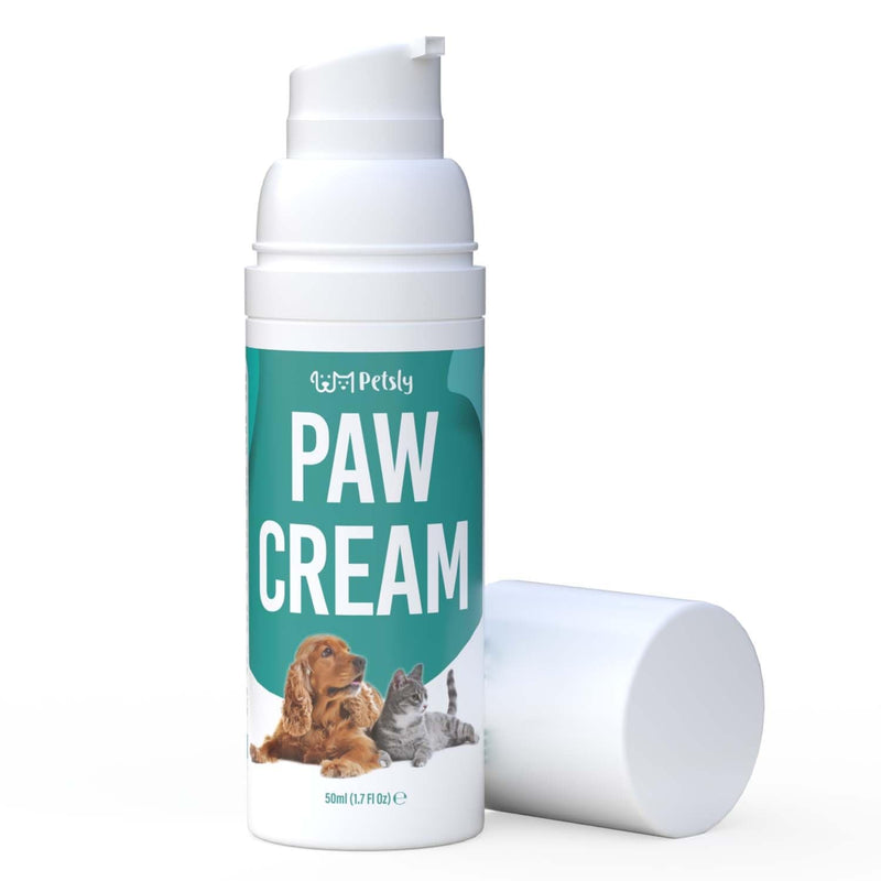 Cat & Dog Paw Balm - Moisturizes, Soothes, Protects Against Snow, Salt, Cracked Paws - 100% Organic & Natural, Fragrance Free, Safe to Lick - Nose and Paw Balm for Dogs - Itch Solution, 1.7 oz - PawsPlanet Australia
