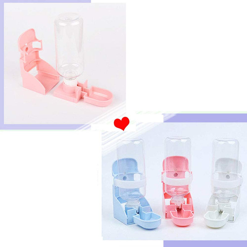 17oz Rabbit Water Feeder, Pet Cage Suspended Water Dispenser, Hanging Automatic Small Animal Water Bottle Bowl for Bunny Chinchilla Hedgehog Ferret Hamster White - PawsPlanet Australia