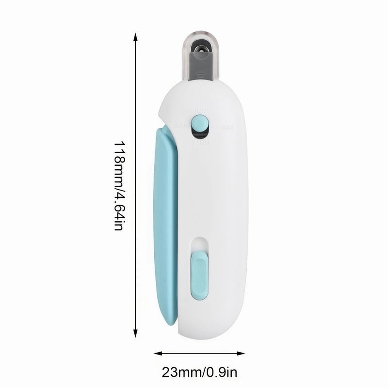 Adjustable Cat Nail Clipper to Avoid Excessive Cutting, Cat Nail Trimmer with Nail File, Pet Nail Clippers for Kitten Bunny Guinea Pig Rabbit Ferret (Blue) - PawsPlanet Australia