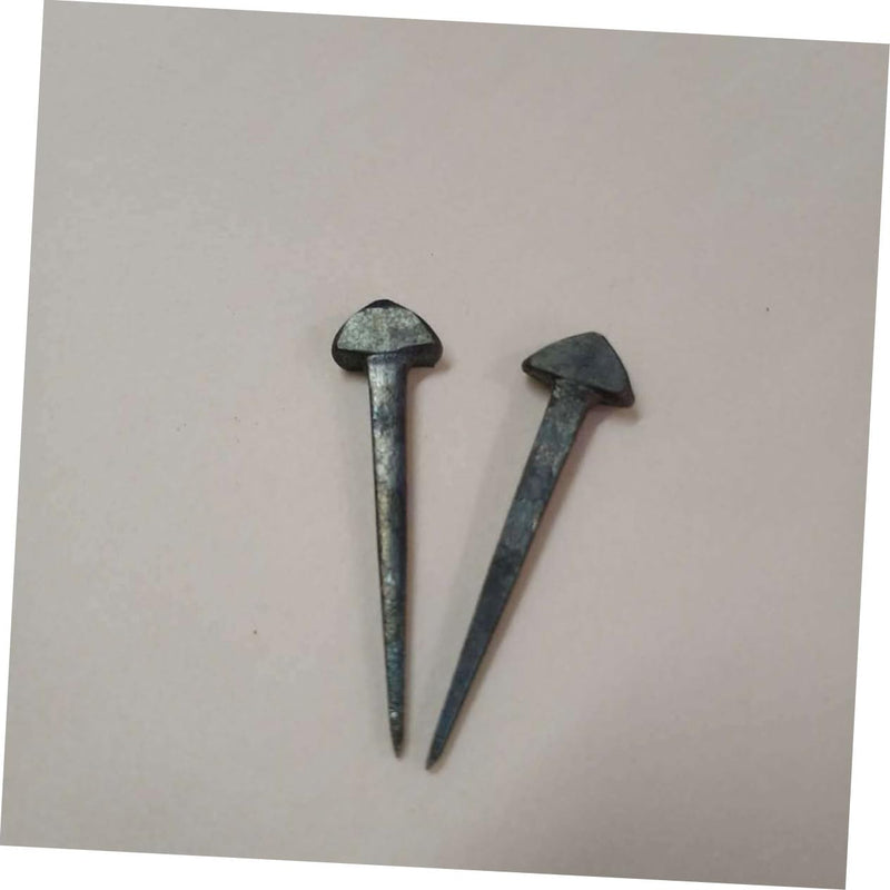 Horseshoe Nails 50 Pcs Iron Mini Hoof Nails 1.96In Lightweight Farrier Tools for Horseshoe Fixing and Horse Tack Repair Practical Equipment