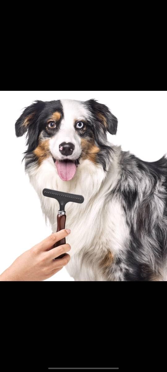 Smug Dog Undercoat Rake - Deshedding Brush & Dematting Tool for Dogs & Cats - Removes Undercoat - Non-Slip Grip Handle - PawsPlanet Australia