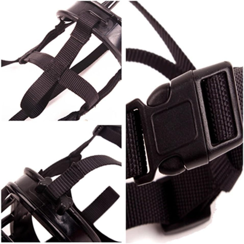 Mayerzon Dog Muzzle, Breathable Basket Muzzles for Small, Medium, Large and X-Large Dogs, Stop Biting, Barking and Chewing, Best for Aggressive Dogs (Medium, Black) - PawsPlanet Australia