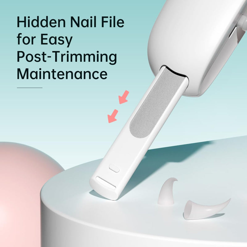 Petgravity Pet Nail Clipper, Adjustable 3-Size Trimming Hole & Nail File Anti-Splash Claw Trimmer for Cats Safe Nail Clipping Tool - PawsPlanet Australia