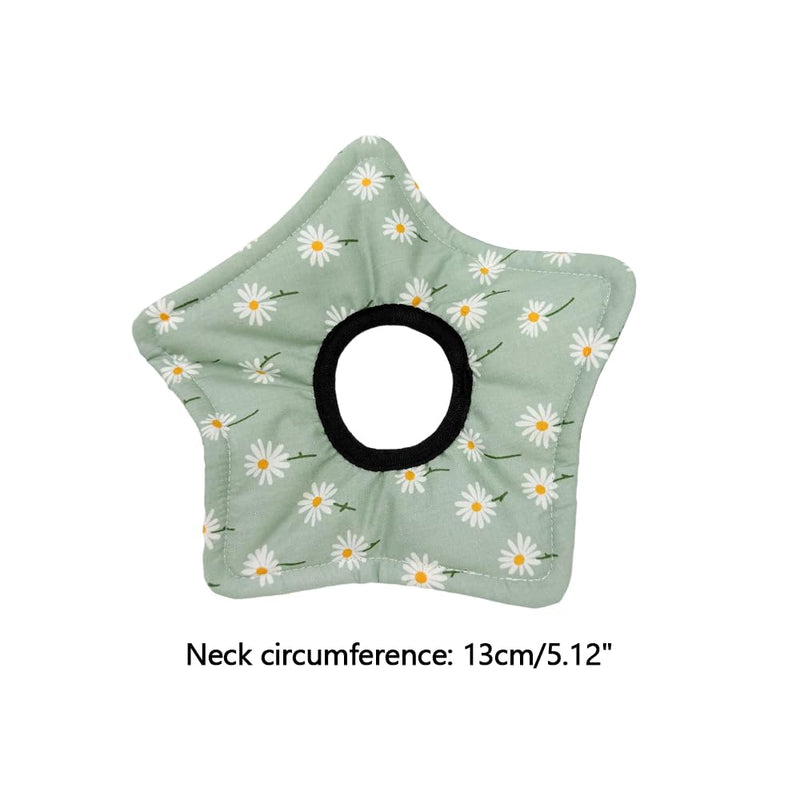 Cat collar, soft Elizabethan-style neck collar, anti-lick protective collar for small and medium-sized cats and dogs, green, size S