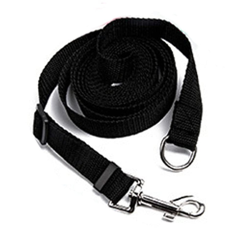 Drema Black Durable Nylon Dog Training Leash,Dog/Puppy Obedience Recall Training Agility Lead-10 ft 20 ft, Training Leash, Play, Safety, Camping,or Backyard (10ft) 10ft - PawsPlanet Australia