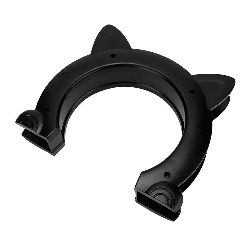 Cat Door, ABS Material Dog Gate for Interior Exterior for Window for Household Doors (Black) - PawsPlanet Australia