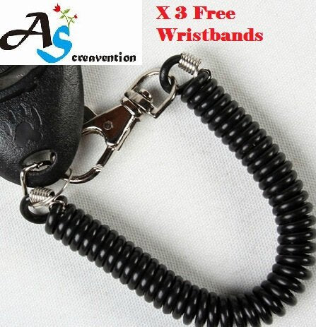 A&S Creavention PetClicker Big Button clicker Keychain x 3pcs 3 Blue - PawsPlanet Australia