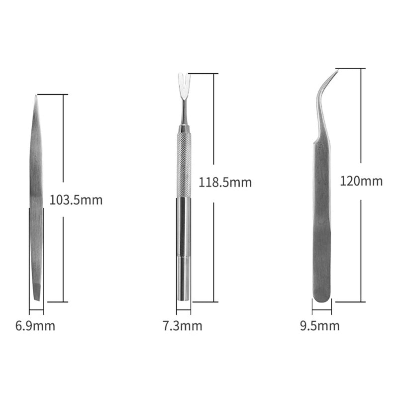 3 Pack Tick Remover Tool kit Stainless Steel Tick Remover Tweezers for Pets Dogs and Cats - PawsPlanet Australia