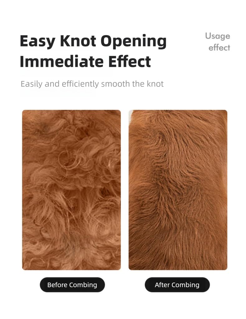 One-Click DeMatting Pet Comb for Small Dogs and Cats,Deshedding Brush, Quick Knot Remover with Stainless Steel Blade, Safe Rounded Edges, Effortless Hair Removal Grooming Tool - PawsPlanet Australia