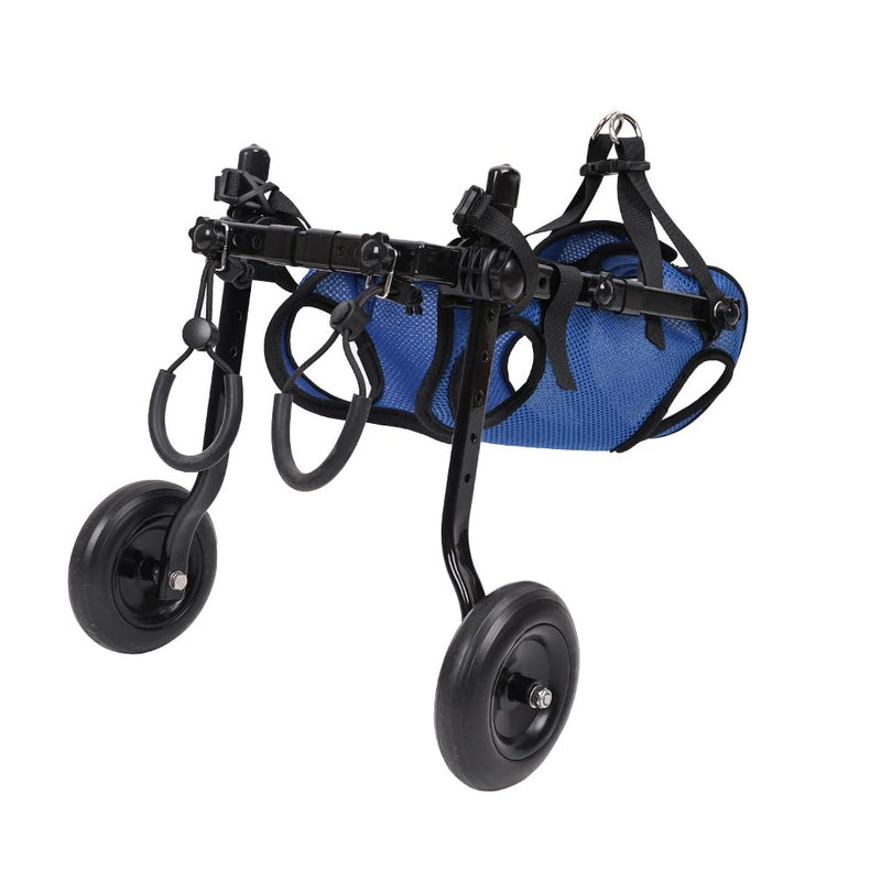 Dog Wheelchair, Adjustable Pets Cart Wheelchair for Back Legs,Dog Leg Brace and Hip Support, Assist Small Pets with Paralyzed Hind Limbs to Recover Their Mobility, Size M